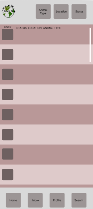 Low-fi Feed Wireframe
