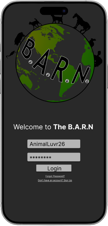 Hi-Fi Login Screen